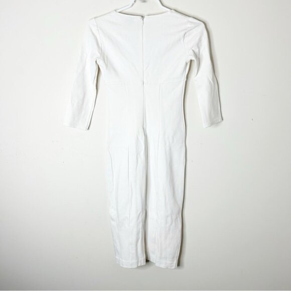 Victoria's Secret Moda Bodycon Mini Dress 3/4 Sleeves White Y2k 2000s Size 0 - Picture 13 of 14